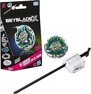 Beyblade X Fortress Knight GV 8-70UN CX Infinity Starter Pack Set, Takara Tomy Defense Type Top and Launcher