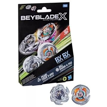 Beyblade X Gill Shark 4 70o Pearl Tiger 3 60u Dual Pack