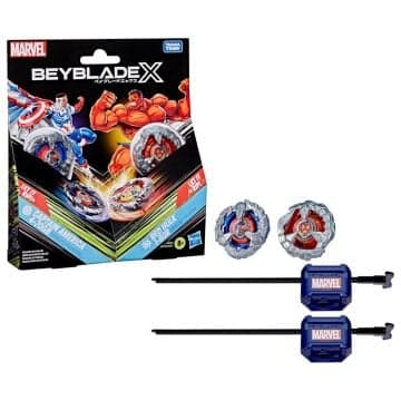 Beyblade X Marvel Captain America 4 70gb Vs Red Hulk 1 80r Multipack Set